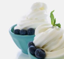 Frozen Yogurt mit Blaubeeren